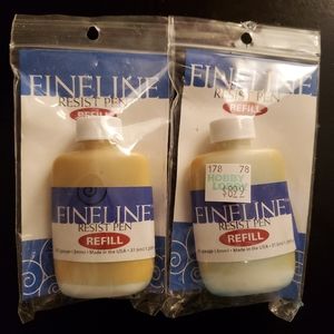Fine Line Resist Refill Pen Set of 2 NIP